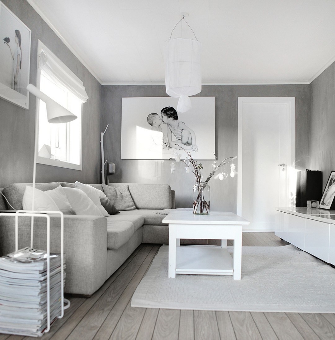 White Living Room Decorating Ideas
 99 Beautiful White and Grey Living Room Interior