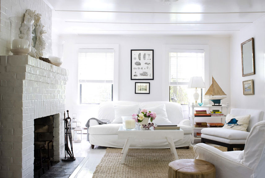 White Living Room Decorating Ideas
 Cozy White