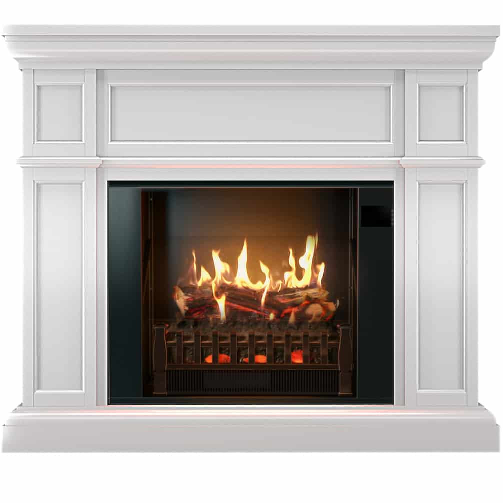 White Mantel Electric Fireplace
 Artemis White Electric Fireplace Mantel & Insert with