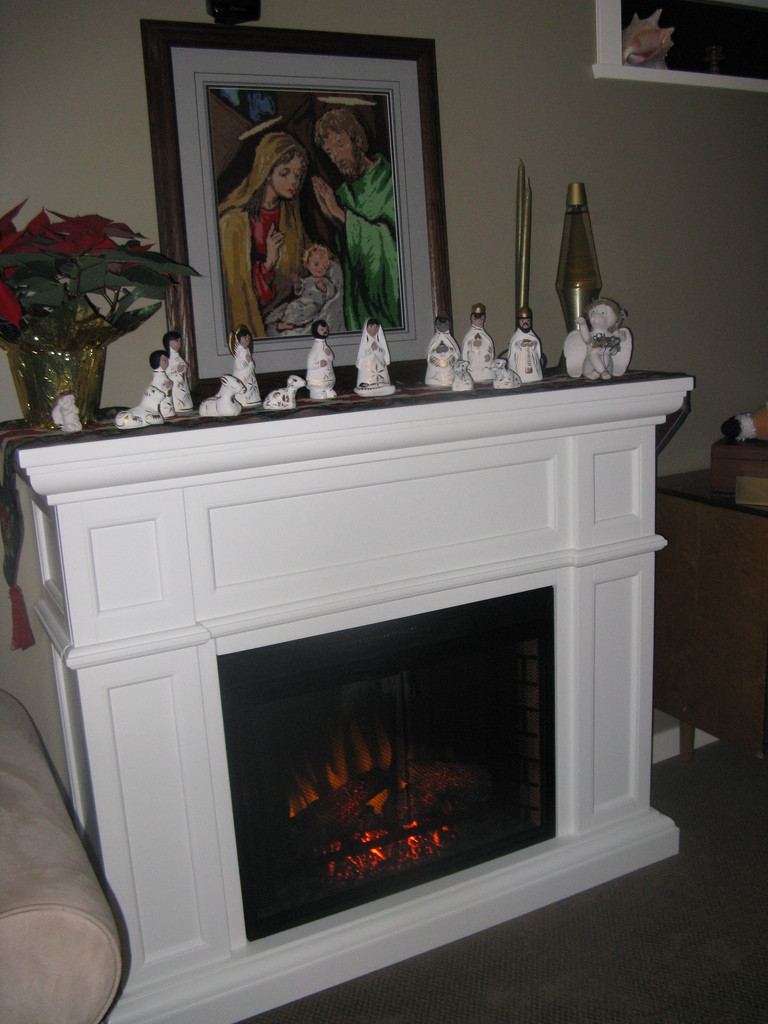 White Mantel Electric Fireplace
 Electric Fireplace Mantel Package Gallery