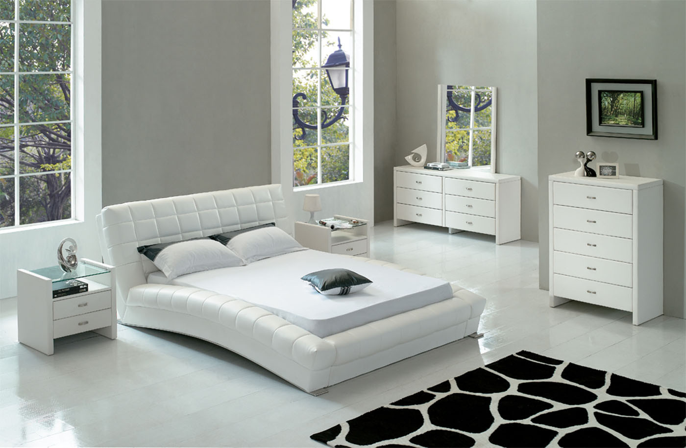 White Modern Bedroom Set
 Modern Bedroom Furniture The Platform Style Amaza Design