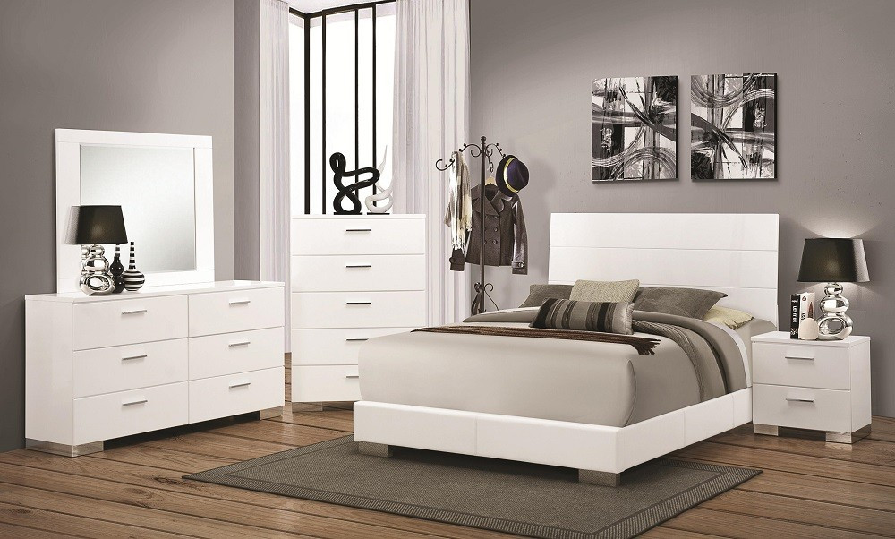 White Modern Bedroom Set
 Bella Modern Bedroom Sets