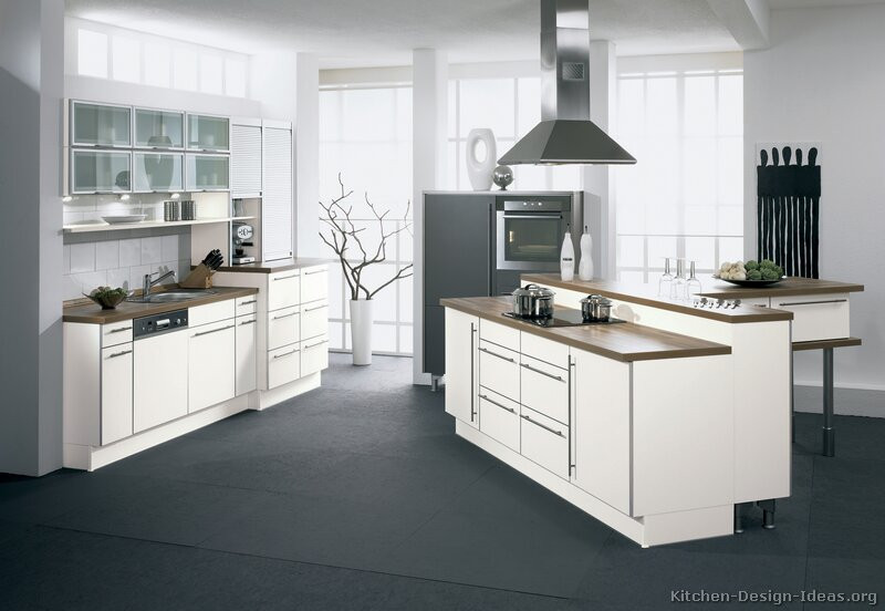 White Modern Kitchen Cabinets
 of Kitchens – Style Modern Kitchen Design
