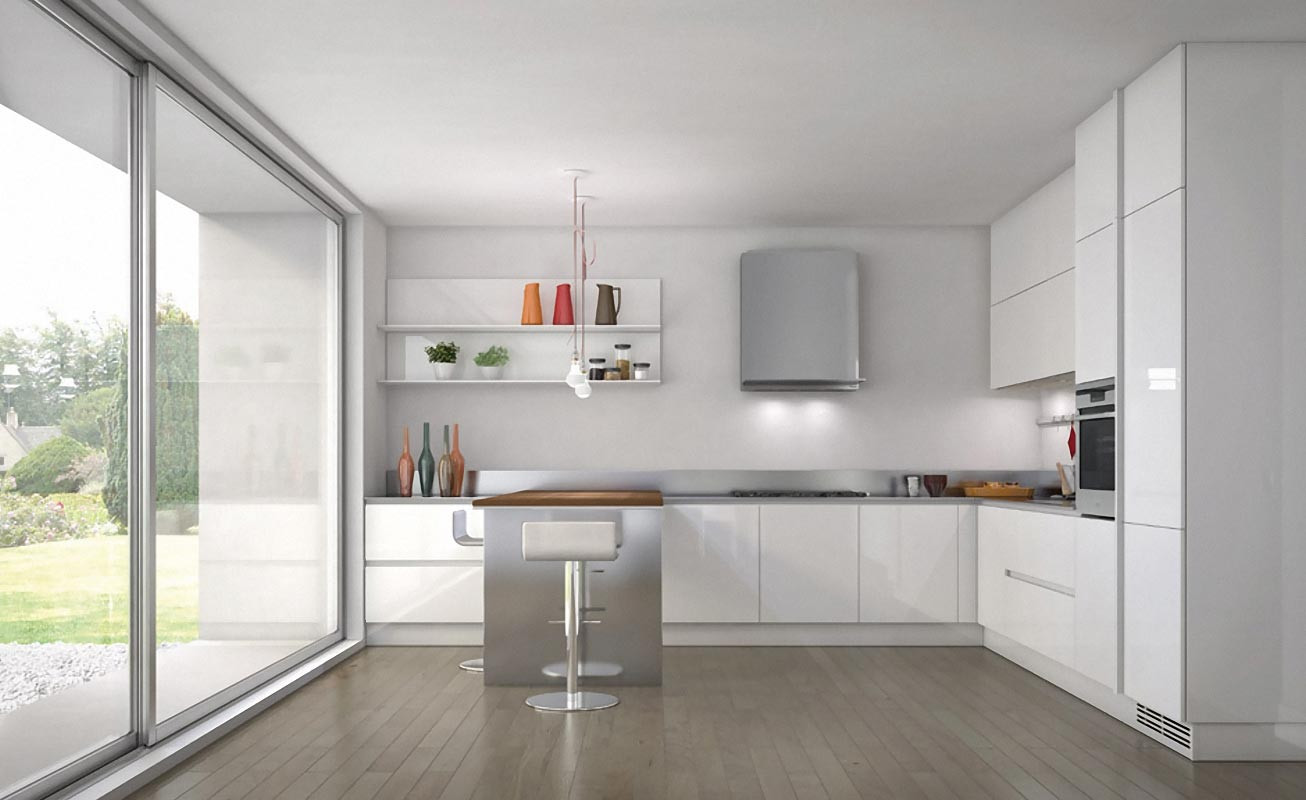 White Modern Kitchen Cabinets
 30 Contemporary White Kitchens Ideas