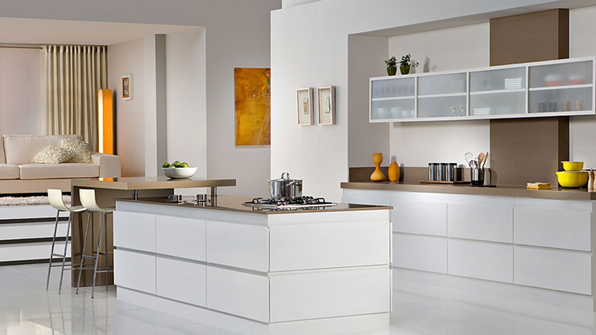 White Modern Kitchen Cabinets
 The Popularity of the White Kitchen Cabinets Amaza Design