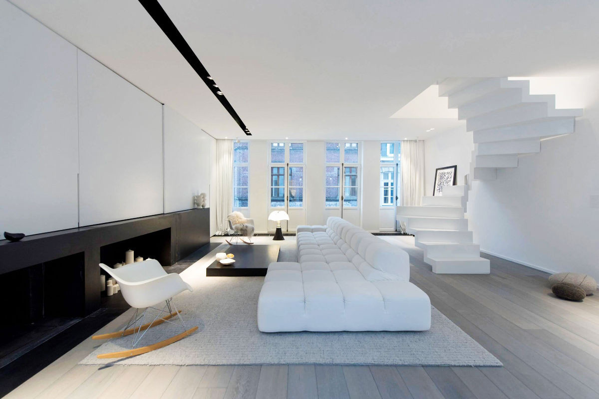 White Modern Living Room
 30 White Living Rooms That Exude Purity And Peace