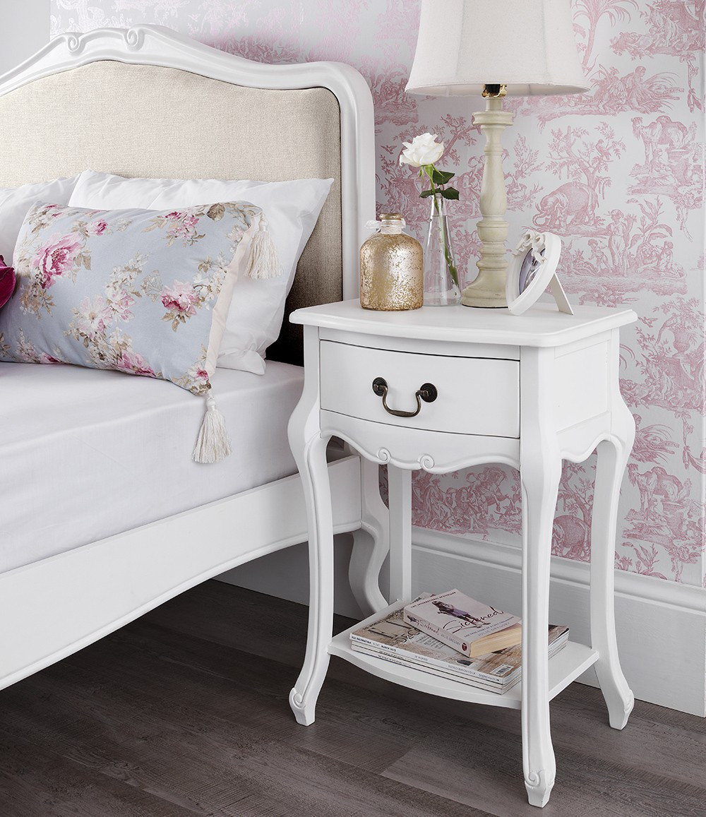 White Shabby Chic Bedroom Furniture
 Shabby Chic White 1 Drawer Bedside Table