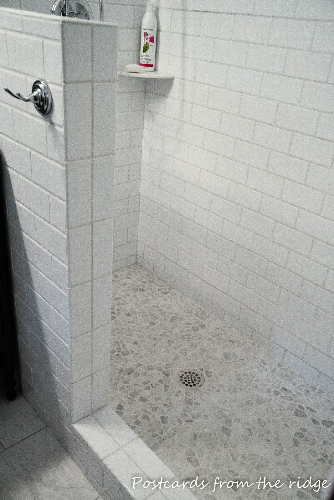 White Tile Bathroom Shower
 Anticipation Nearly plete master bath remodel pics