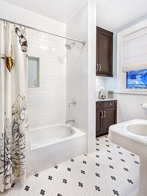 White Tile Bathroom Shower
 White Tile Shower