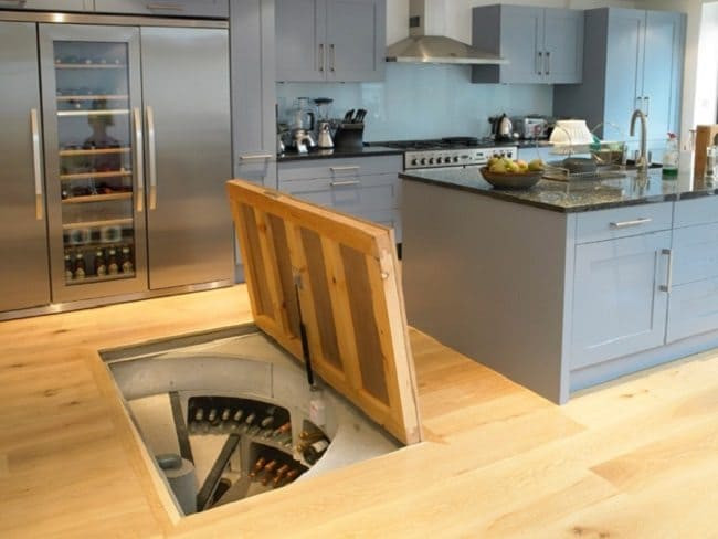 Wine Cellar In Kitchen Floor
 Every House Should Have A Set Stairs That Lead To This