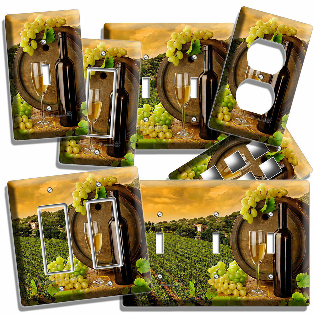 Wine Wall Decor For Kitchen
 TUSCAN VINEYARD WINE GRAPES LIGHT SWITCH WALL PLATE OUTLET