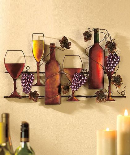 Wine Wall Decor For Kitchen
 27 best images about Grape Kitchen Decor on Pinterest