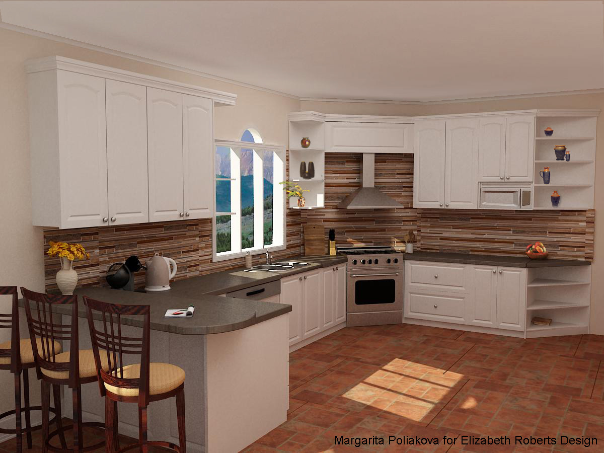 Wood Backsplash Kitchen
 Elizabeth Roberts Design How to Update a Kitchen with