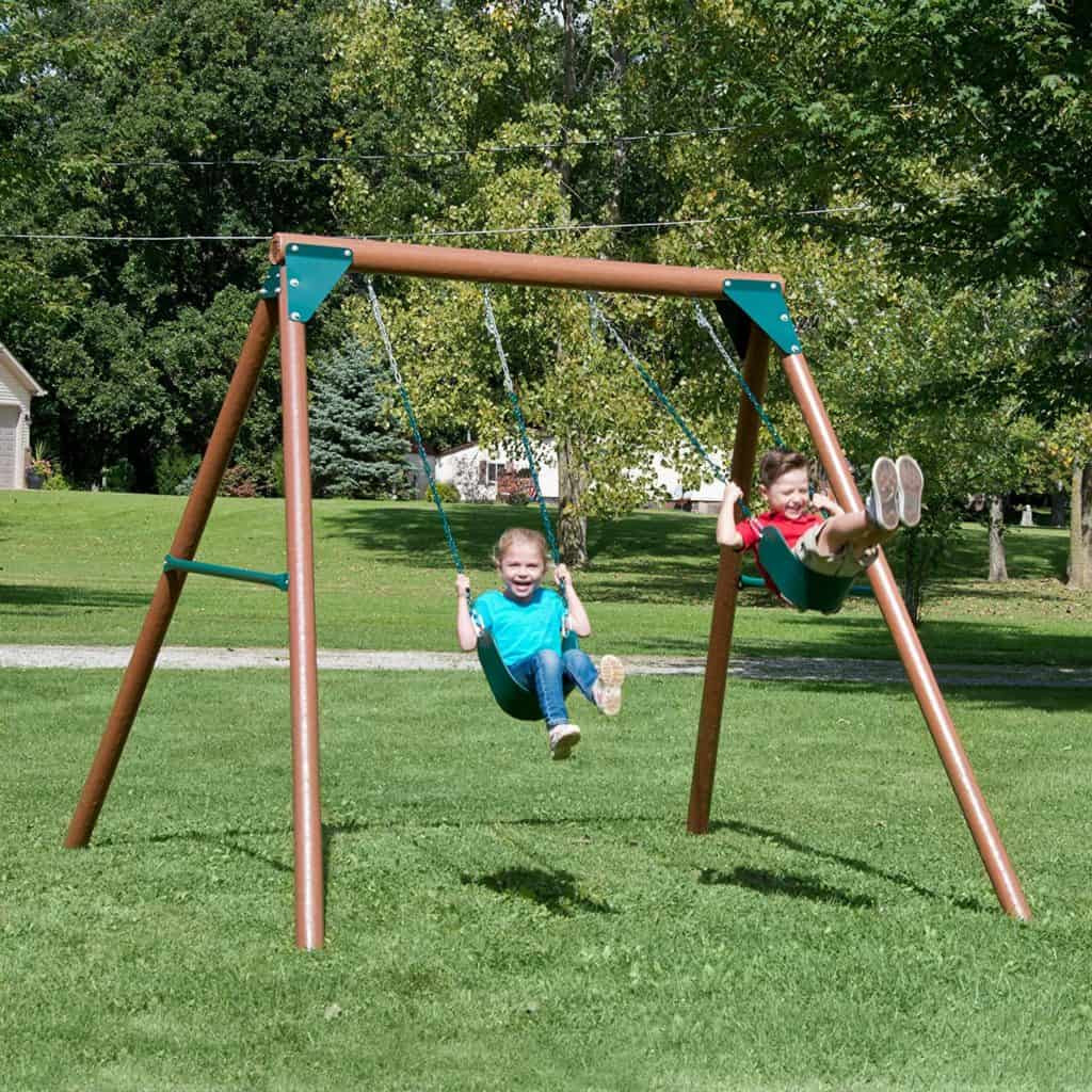 Wood Kids Swing Unique Wooden Swing Sets Under 500 Ers Guide Peak Health Pro