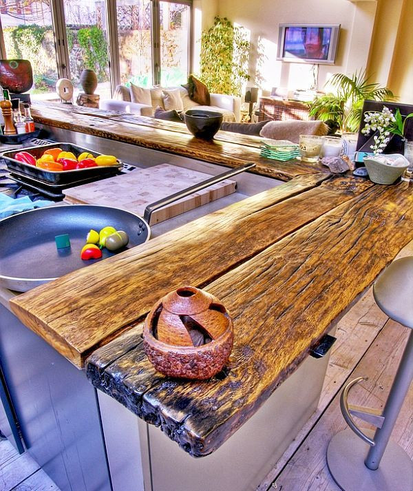 Wood Kitchen Counters
 58 Cozy Wooden Kitchen Countertop Designs