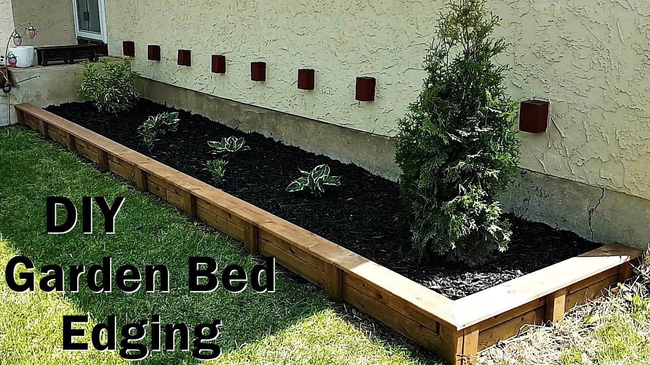 Wood Landscape Edging
 DIY Garden Bed Edging anybody can do