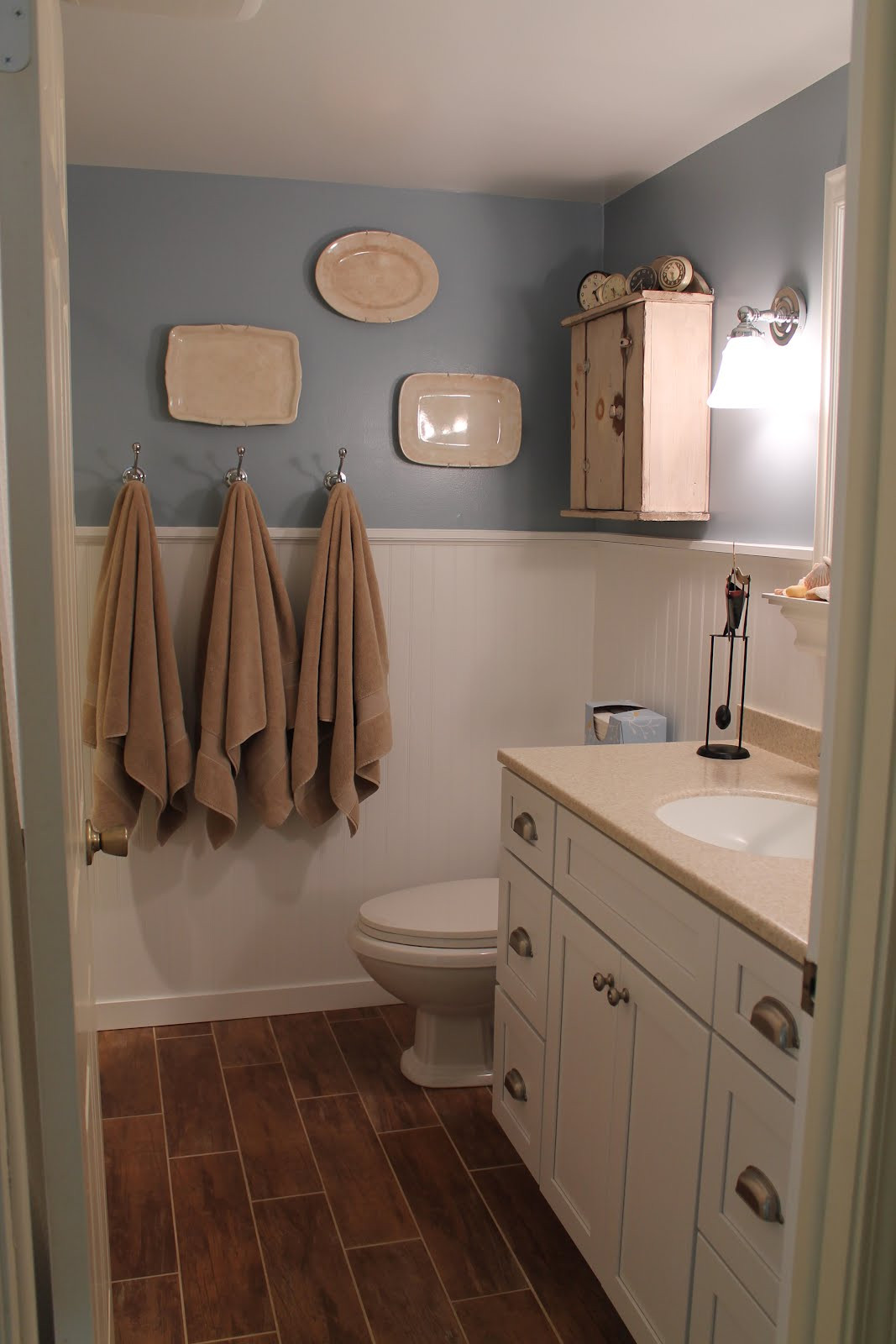 Wood Tile In Bathrooms
 Remodelaholic