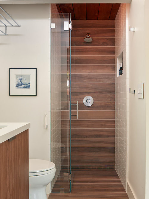 Wood Tiled Bathroom
 Wood Tile Shower