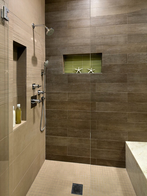 Wood Tiled Bathroom
 Wood Tile Shower
