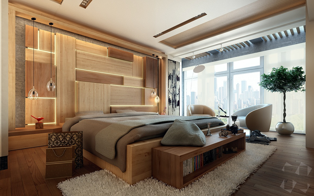 Wood Wall Bedroom
 Wooden Wall Designs 30 Striking Bedrooms That Use The