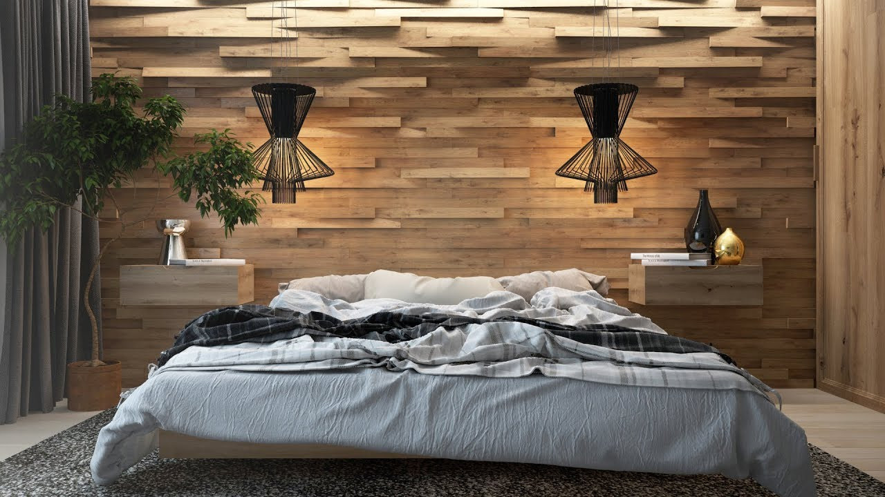 Wood Wall Bedroom
 Modern Design