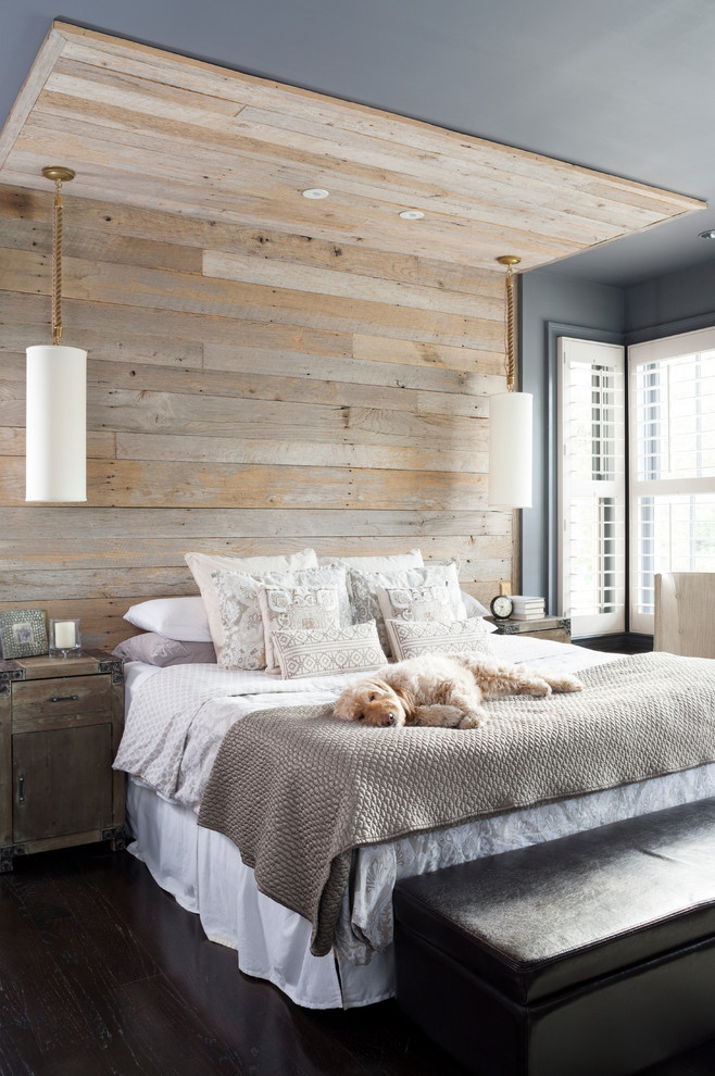 Wood Wall Bedroom
 45 Cool Ideas To Use Space Behind The Bed Shelterness