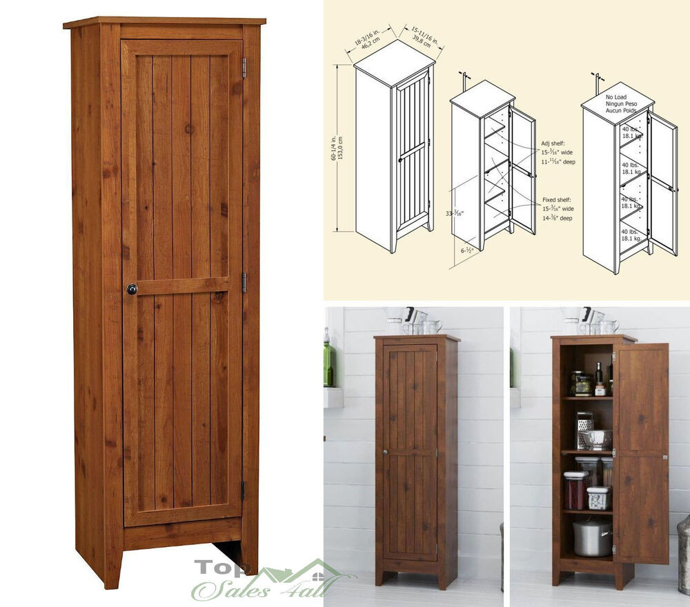 Wooden Kitchen Storage Cabinets
 Kitchen Pantry Cabinet Storage Organizer Wood Shelves