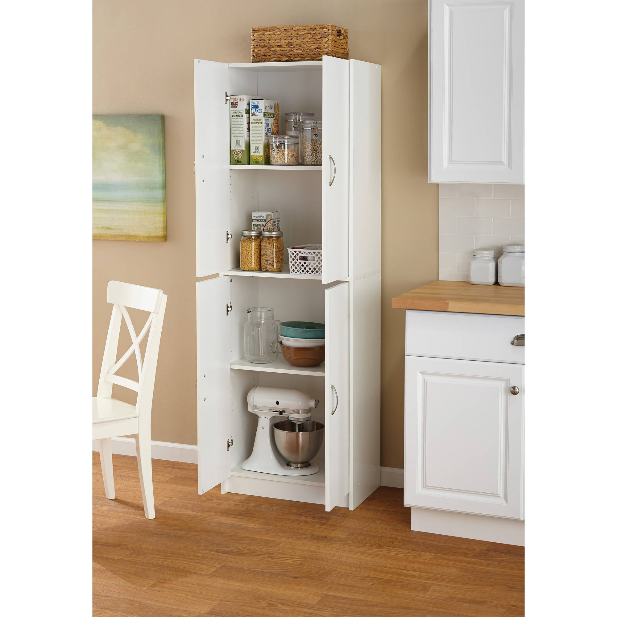 Wooden Kitchen Storage Cabinets
 Tall Storage Cabinet Kitchen Cupboard Pantry Food Storage
