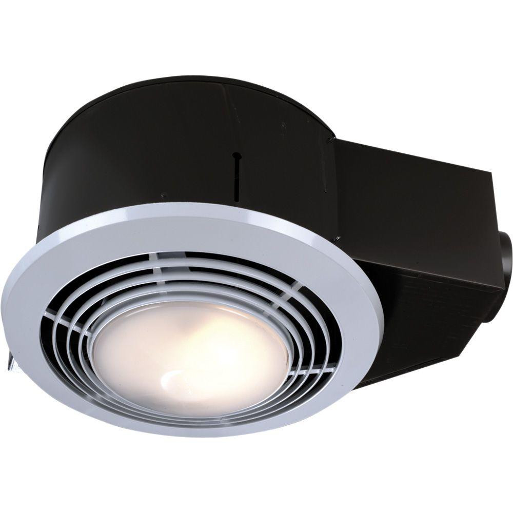 Bathroom Ceiling Light With Fan
 100 CFM Ceiling Bathroom Exhaust Fan with Light and Heater