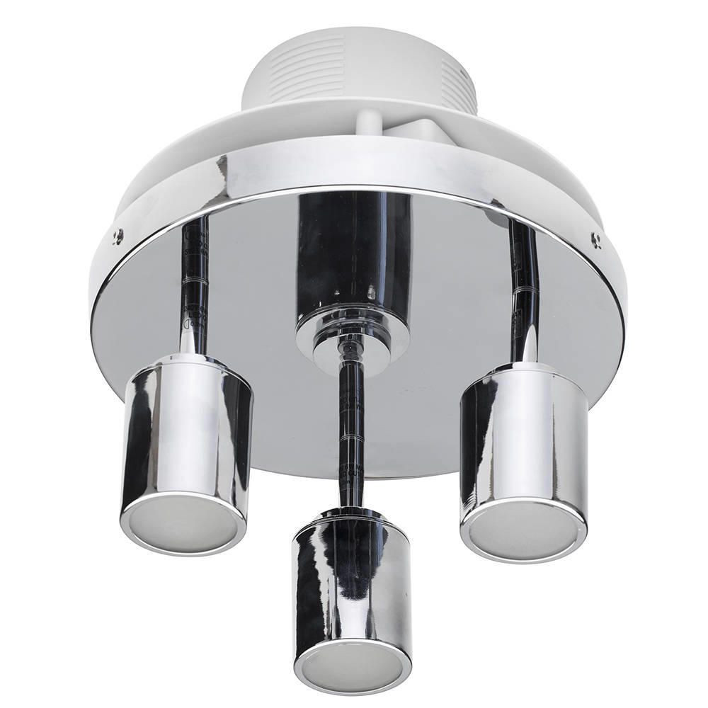 Bathroom Ceiling Light With Fan
 3 Light Bathroom Ceiling Spotlight w Extractor Fan Chrome