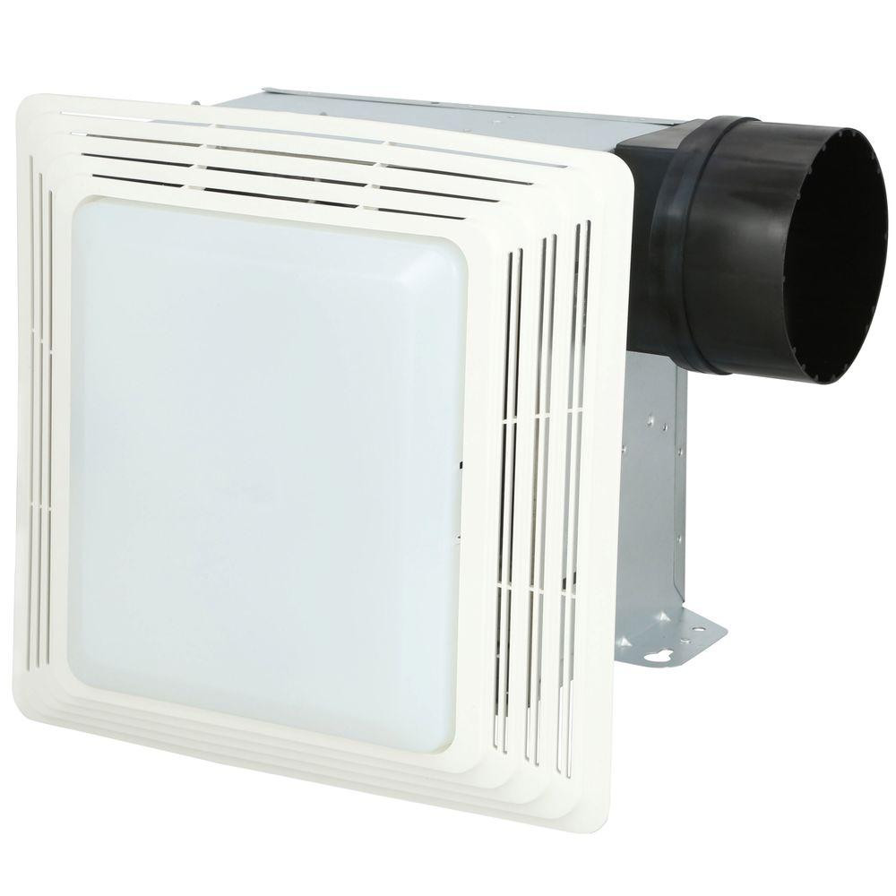 Bathroom Ceiling Light With Fan
 Broan 50 CFM Ceiling Bathroom Exhaust Fan with Light 678