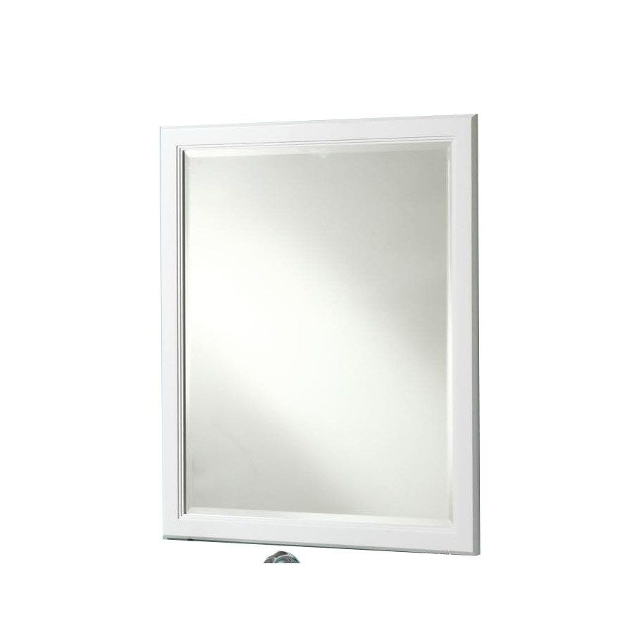 Bathroom Mirror Lowes
 Shop Style Selections 36 in H x 30 in W Vanover White
