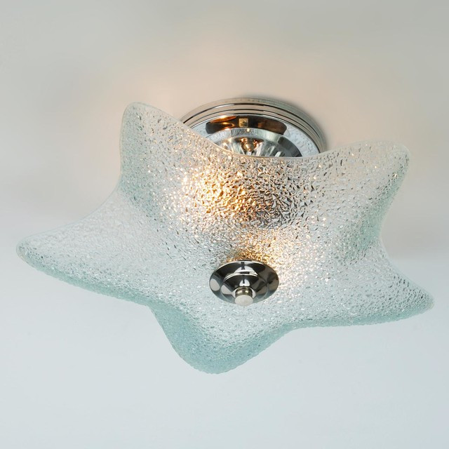 Beachy Bathroom Light Fixtures
 Seaside Starfish Glass Ceiling Light Flush mount Ceiling
