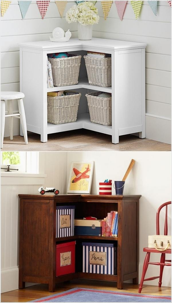 Corner Bedroom Storage
 Playroom storage ideas – keep the playroom organized at