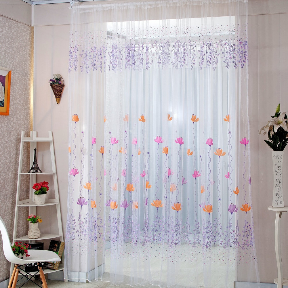 Decorative Curtains For Living Room
 Home Decor Drapes Sheer Window Curtains for Living Room