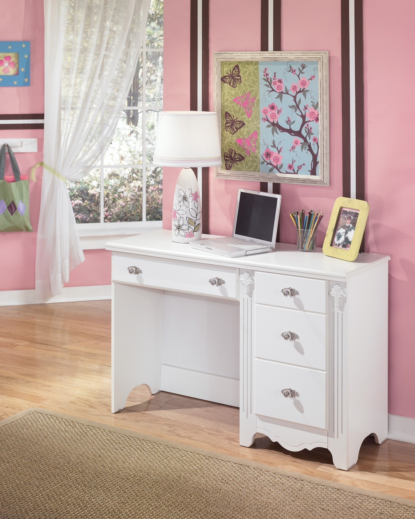 Girls Bedroom Desk
 Exquisite Bedroom Desk from Ashley B188 22