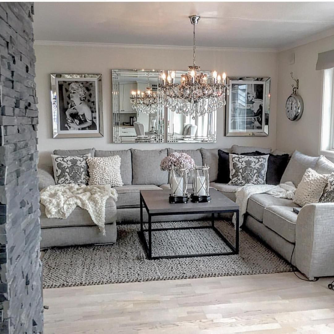 Glam Living Room Decor
 Inspire Me Home Decor on Instagram “Cozy glam and I love