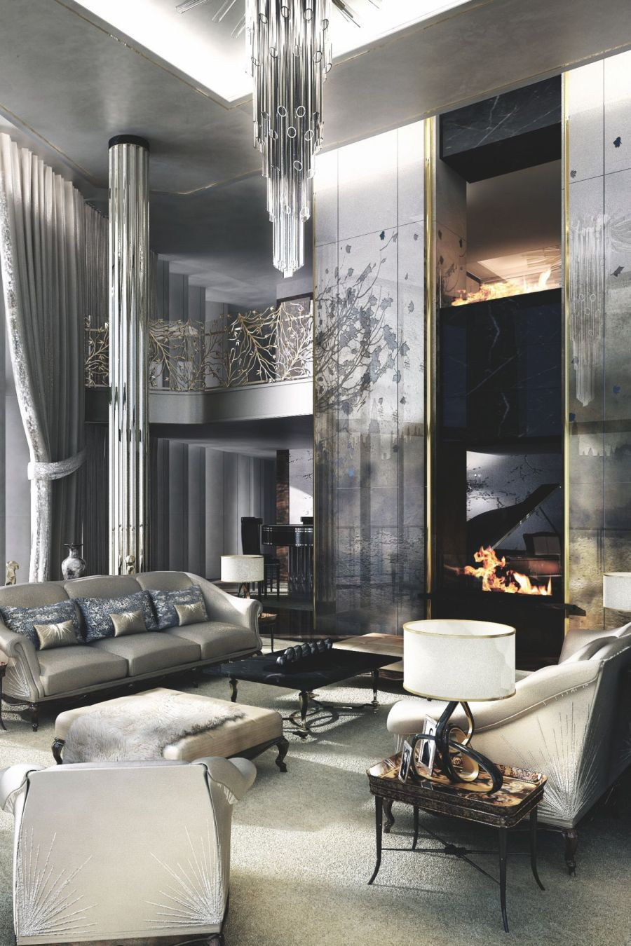 Glam Living Room Decor
 Interior Design Ideas For A Glamorous Living Room