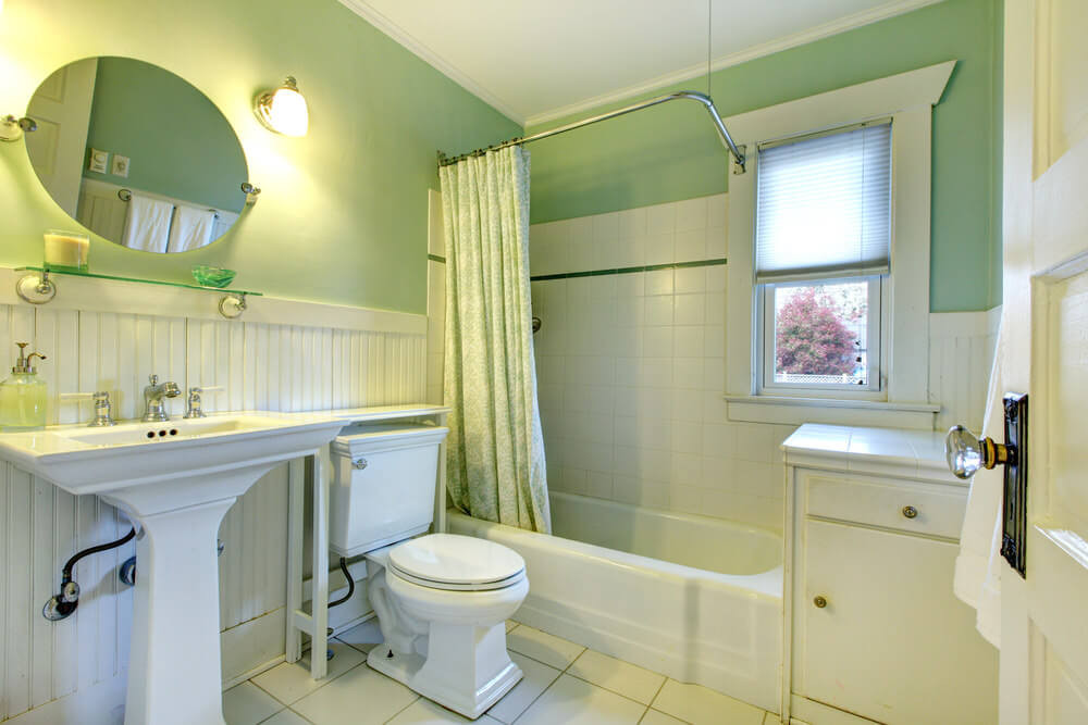Green Bathroom Walls
 The Best Bathroom Colors Based on Popularity
