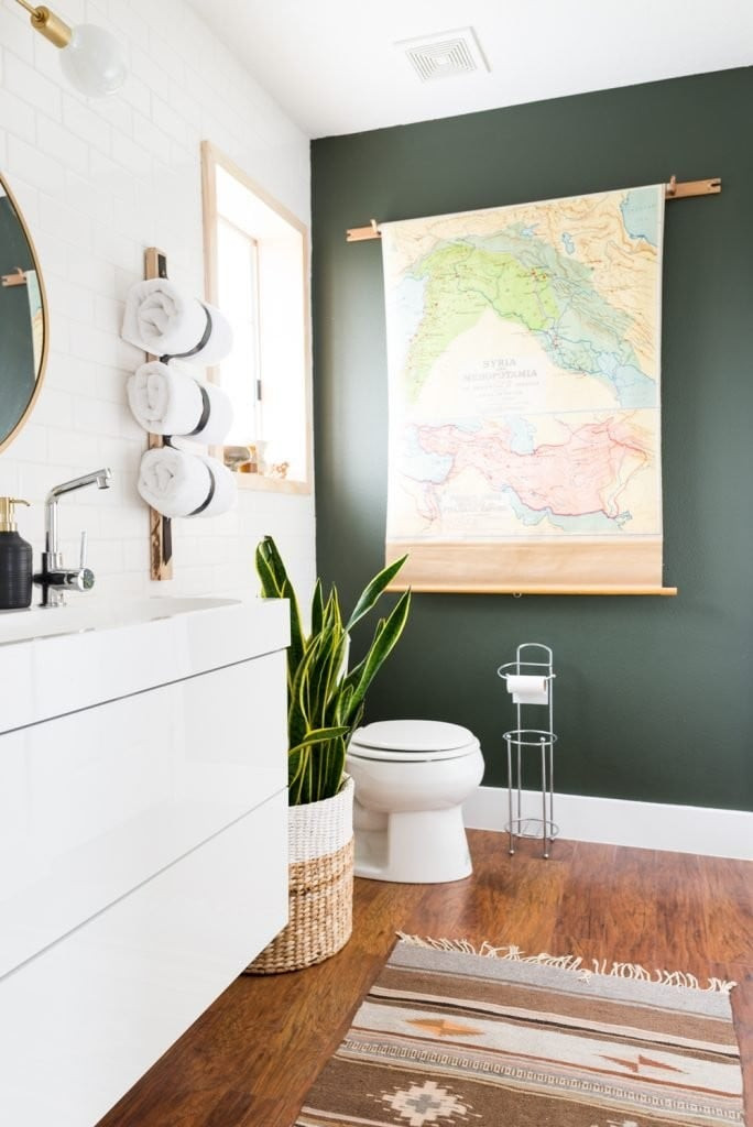 Green Bathroom Walls
 DIY Bathroom Updates