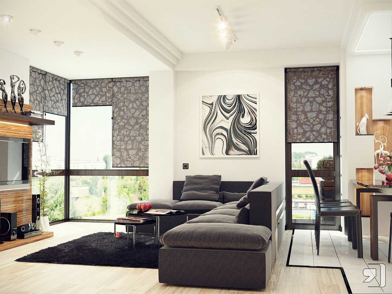 Grey Walls Living Room Ideas
 Gray Living Room for Minimalist Concept Amaza Design