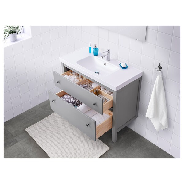 Hemnes Bathroom Vanity
 HEMNES ODENSVIK Bathroom vanity gray 103x49x89 cm