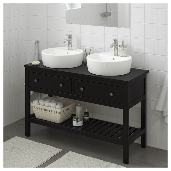 Hemnes Bathroom Vanity
 HEMNES Bathroom vanity 2 drawers black brown stain IKEA