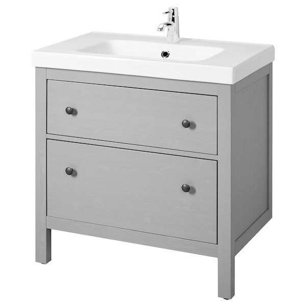 Hemnes Bathroom Vanity
 HEMNES ODENSVIK Bathroom vanity gray IKEA