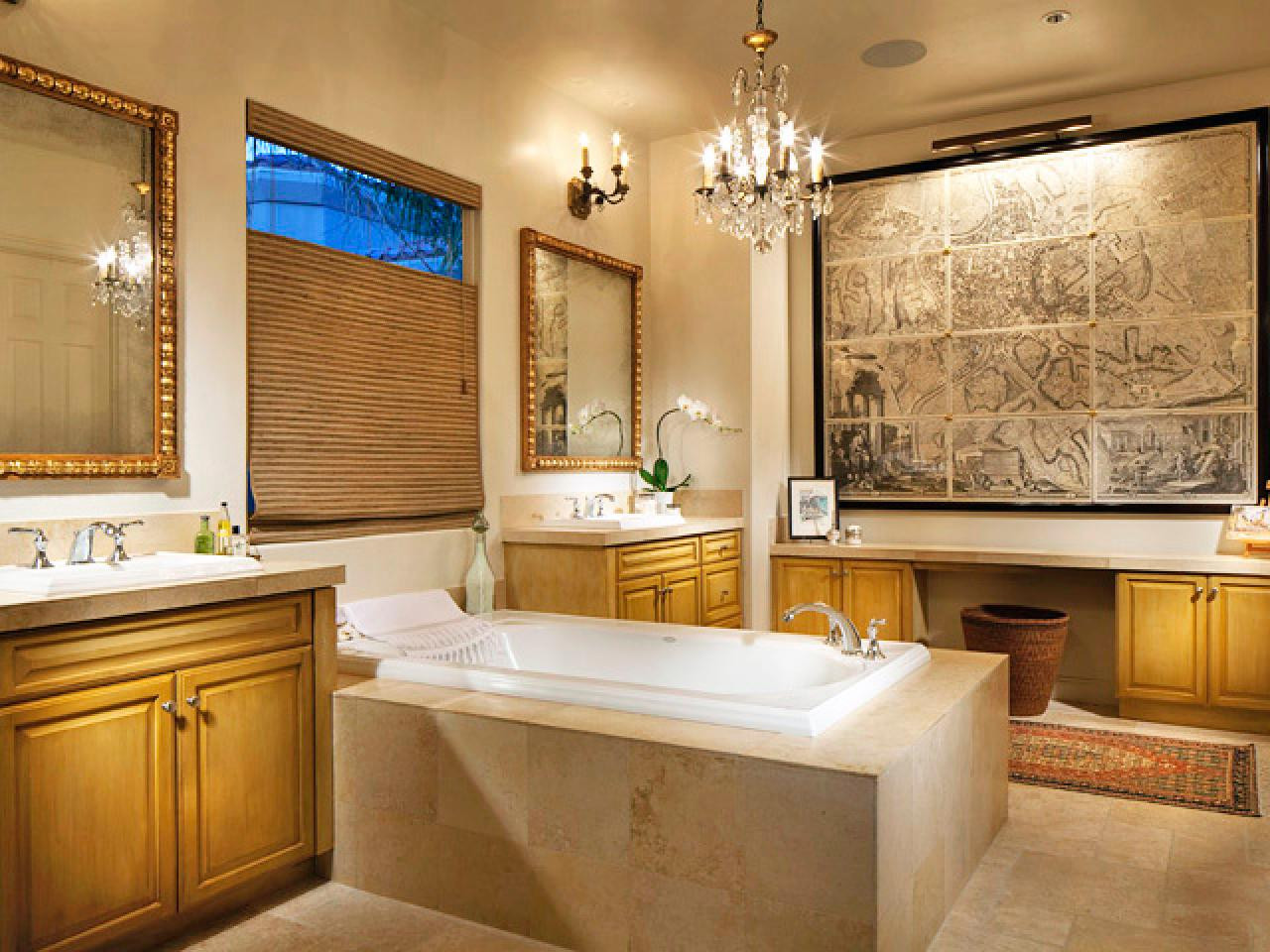 Images Of Bathroom Decor
 20 Luxurious Bathrooms with Elegant Chandelier Lighting
