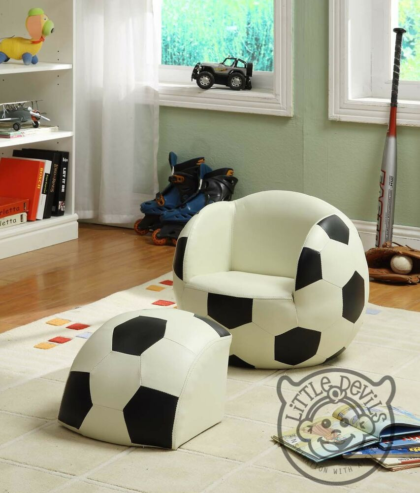 Kids Football Chair
 LITTLE STRIKER KIDS CHAIR football sport theme games