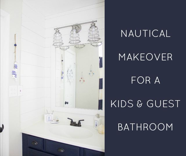 Kids Nautical Bathroom
 Nautical Bathroom Makeover