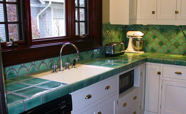 Kitchen Countertops Tile Ideas
 Tile Countertops and Table Tops Blending Beauty
