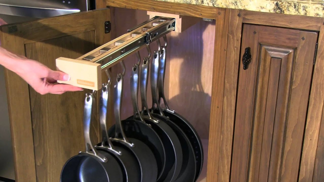 Kitchen Pots And Pans Organizer
 Glideware Single Cabinet Organizer at Glideware