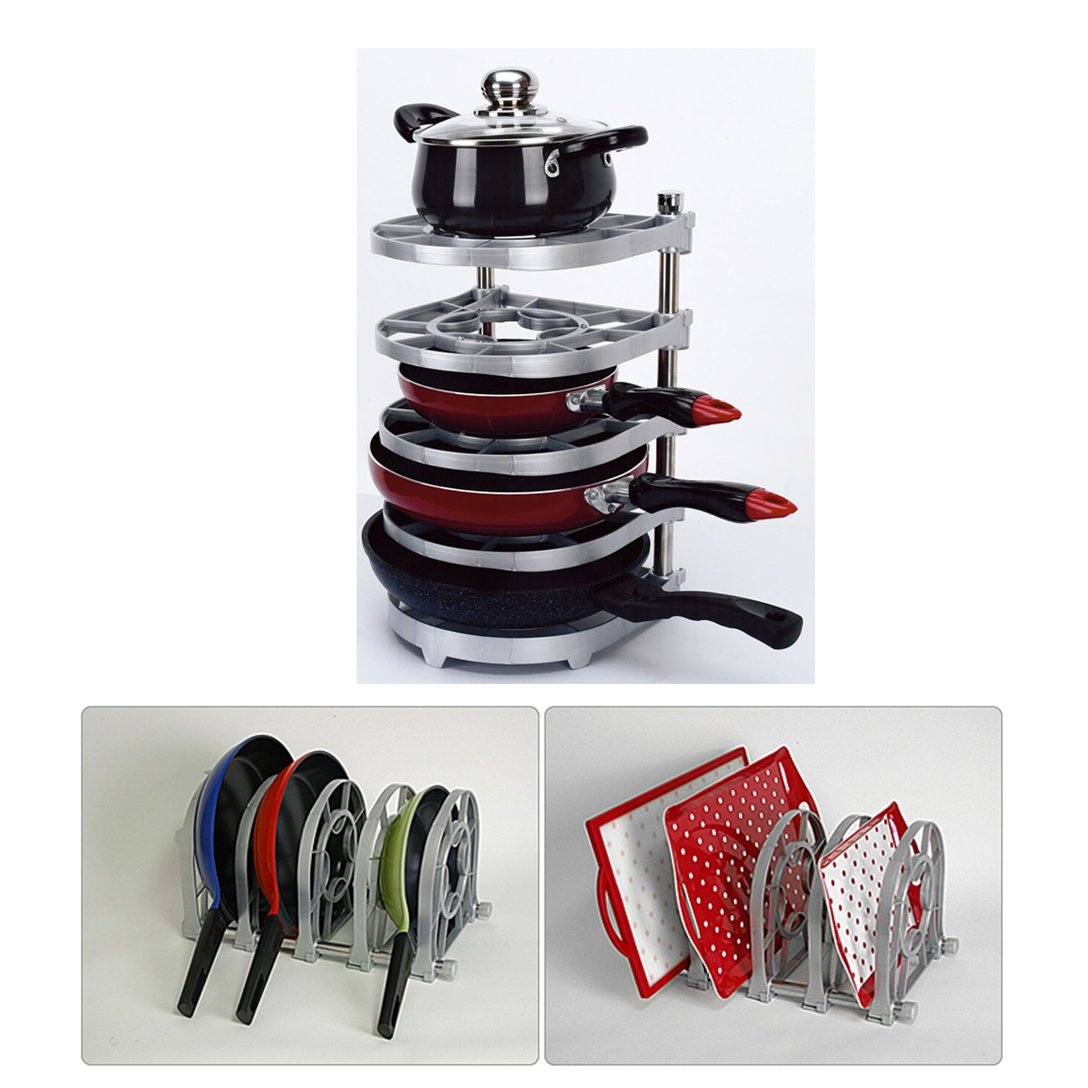 Kitchen Pots And Pans Organizer
 New Pan and Pot Organizer Rack Multi Uses Kitchen Rack